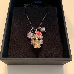 Betsey Johnson skull necklace